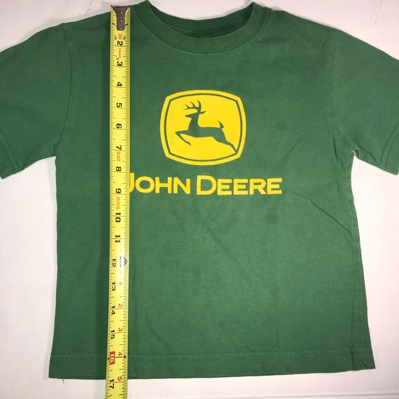John Deere Kids T- Shirt Green Size 4 - Picture 4 of 7
